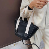 Women's Retro Pu Leather Tote Bag Crossbody Shoulder Handbag