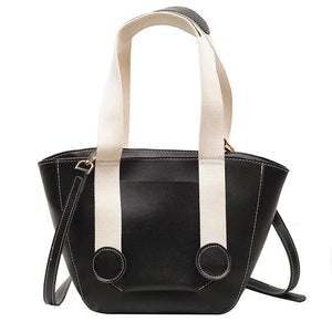 Women's Retro Pu Leather Tote Bag Crossbody Shoulder Handbag