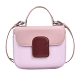 Panelled Pattern Shoulder Bags for Women Small Flap Handbags