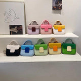 Panelled Pattern Shoulder Bags for Women Small Flap Handbags