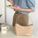 Women's Solid Shoulder Underarm Bag Casual Pillow Bag