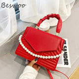 Vintage Beaded Top-handle Bag for Women