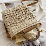 Japan and South Korea Women's Straw Shoulder Bag