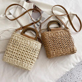Japan and South Korea Women's Straw Shoulder Bag