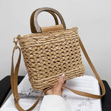 Japan and South Korea Women's Straw Shoulder Bag