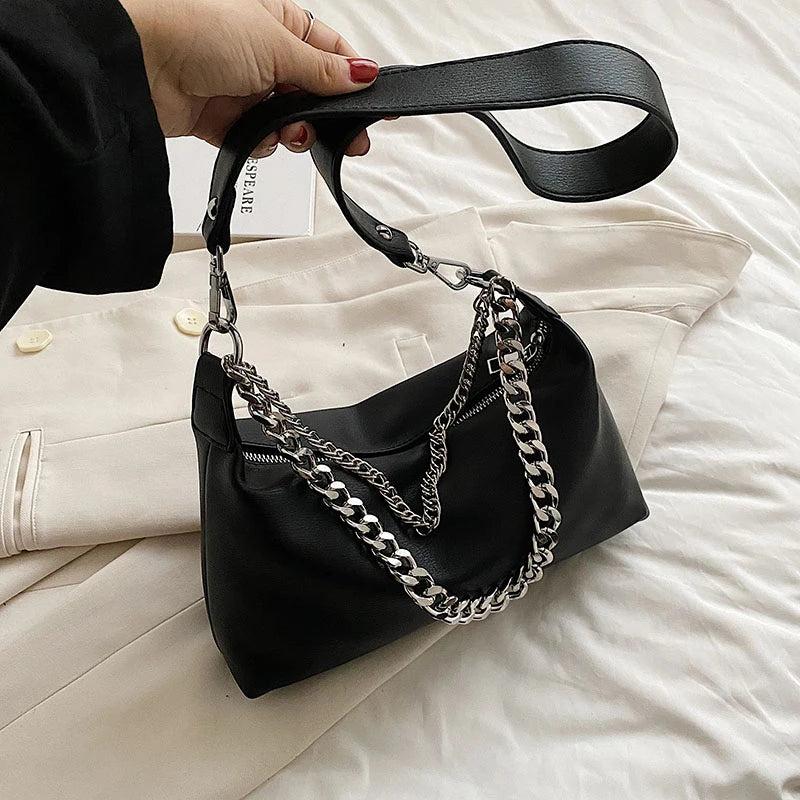 Chain Shoulder Bags For Women Small Crossbody Bags PU Leather Women's Handbags