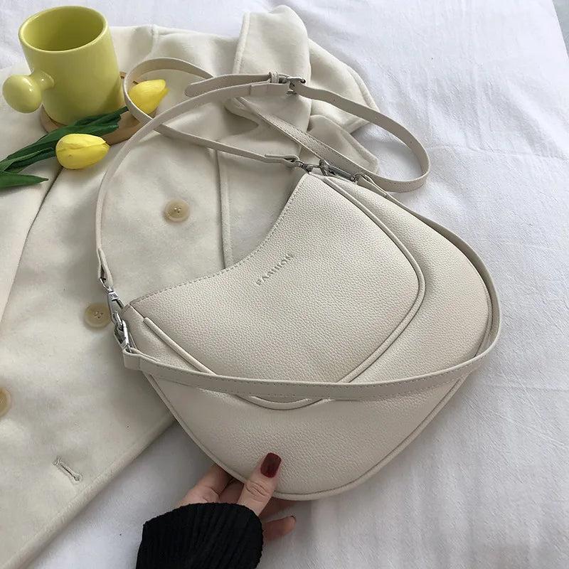 Women's Pu Leather Crossbody Shoulder Bag Tote Soft Shopper Handbag