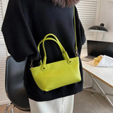Summer Crossbody Tote Handbags Solid Color Shoulder Bag for Women