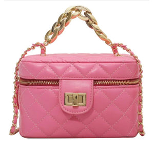 Small PU Leather Crossbody Bag with Handle Totes Women's Handbag