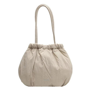 Pleated Women's Shoulder Bag Large Capacity Shopper Handbags