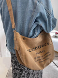 Women's Large Capacity Canvas Tote Bag Shoulder Crossbody Shopper Handbags
