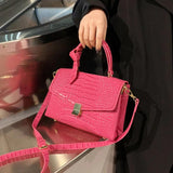 Crocodile Small Women Handbag Single Shoulder Bag