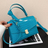 Crocodile Small Women Handbag Single Shoulder Bag