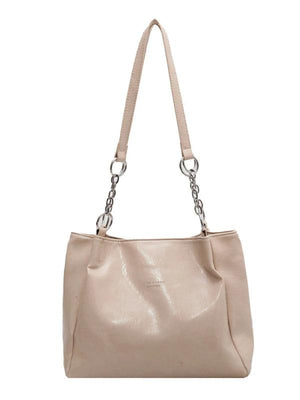 Large Capacity Shopper Tote Bag Casual PU Leather Crossbody Bag