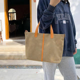 Canvas Shoulder Crossbody Bag Large Capacity Tote Ladies Casual Handbag