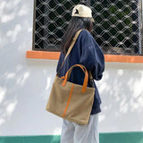 Canvas Shoulder Crossbody Bag Large Capacity Tote Ladies Casual Handbag