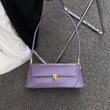 Women's Retro Top Handle Bag Purple Shoulder Handbag