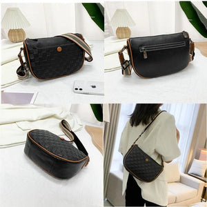 Women Litchi Pattern Shoulder Bags Leather Ladies Crossbody Bag
