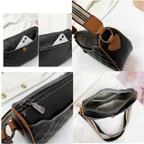 Women Litchi Pattern Shoulder Bags Leather Ladies Crossbody Bag