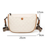 Women Litchi Pattern Shoulder Bags Leather Ladies Crossbody Bag