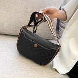 Women Litchi Pattern Shoulder Bags Leather Ladies Crossbody Bag