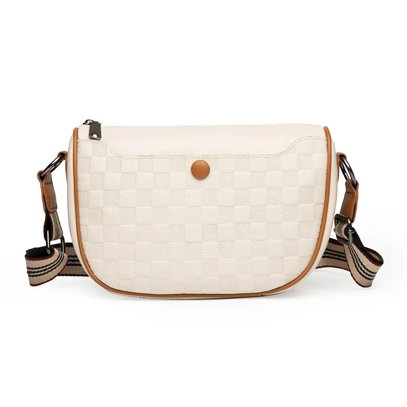 Women Litchi Pattern Shoulder Bags Leather Ladies Crossbody Bag