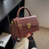 Vintage Solid Handbag Women's Shoulder Bag Sac A Main Femme