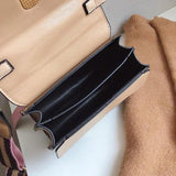 Vintage Solid Shoulder Messenger Bag Ladies Casual Small Square Bag