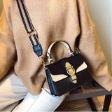 Vintage Solid Shoulder Messenger Bag Ladies Casual Small Square Bag