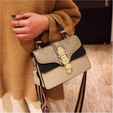 Vintage Solid Shoulder Messenger Bag Ladies Casual Small Square Bag