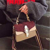 Vintage Solid Shoulder Messenger Bag Ladies Casual Small Square Bag