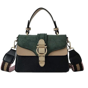 Vintage Solid Shoulder Messenger Bag Ladies Casual Small Square Bag