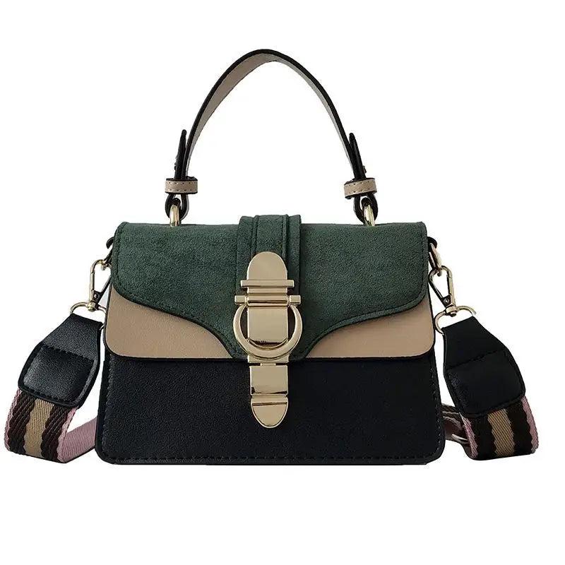 Vintage Solid Shoulder Messenger Bag Ladies Casual Small Square Bag