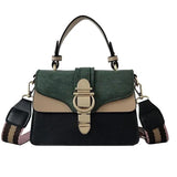 Vintage Solid Shoulder Messenger Bag Ladies Casual Small Square Bag