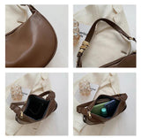 Soft Leather Crossbody Bag Vintage Brown Shoulder Bag