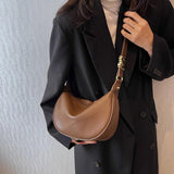 Soft Leather Crossbody Bag Vintage Brown Shoulder Bag