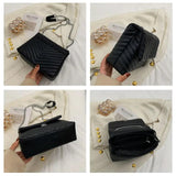 Retro Chain Crossbody Bag Women's Leather Tote