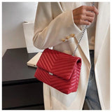 Retro Chain Crossbody Bag Women's Leather Tote