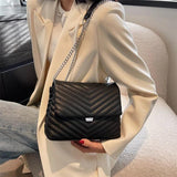 Retro Chain Crossbody Bag Women's Leather Tote