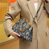 Chain Serpentine Crossbody Bag for Women