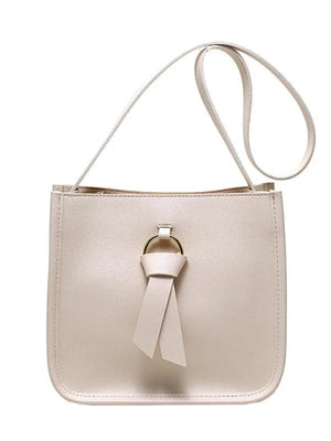 Bucket Crossbody Bag Women Handbags Pu Leather Solid Shoulder Bag