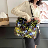 Multi Plush Bags Faux Fur Tote Winter Handbag Shoulder High Satchel