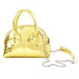Patent Leather Women Handbag Chain Shell Bag Single Shoulder Messenger Bag