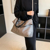 Large Oxford Shoulder Side Bags for Women Casual Style