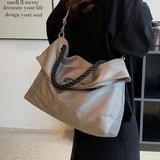 Large Oxford Shoulder Side Bags for Women Casual Style
