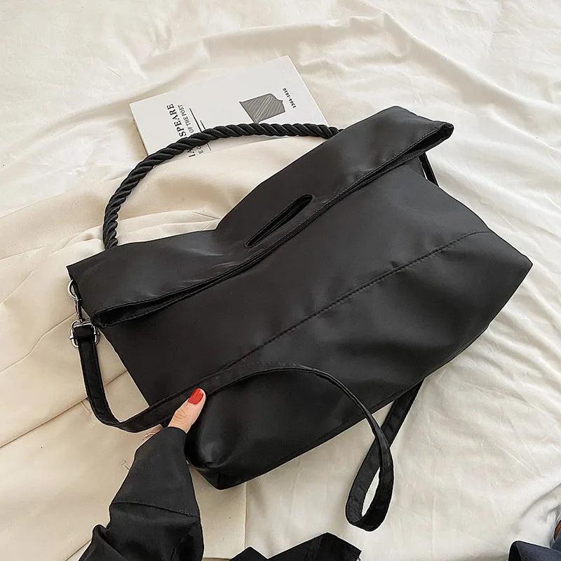 Large Oxford Shoulder Side Bags for Women Casual Style