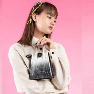 Gradient Crocodile Mini Bag Single Shoulder Messenger Bag