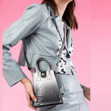 Gradient Crocodile Mini Bag Single Shoulder Messenger Bag