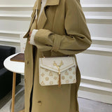 Chain Shoulder Bags for Women Small Printing Crossbody Bags Deer Head Bag