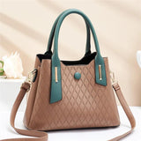 Large Capacity Women's Shoulder Bag, Lingge Messenger Bag